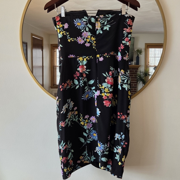 Yumi Kim Silk Date Night Strapless Black Mini Cocktail Dress Sz M Wedding Guest - Picture 3 of 16